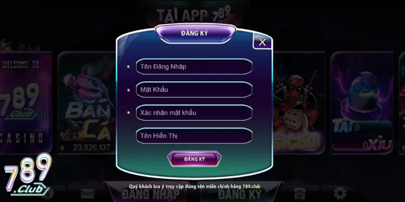 Đánh Sâm Lốc 789Club Có Thưởng Hot Với 4 Bước Chi Tiết 4 Đăng ký nhanh không đến 1 phút